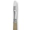 Escoda Perla Toray White Synthetic Brush - Bright, Long Handle, Size 12
